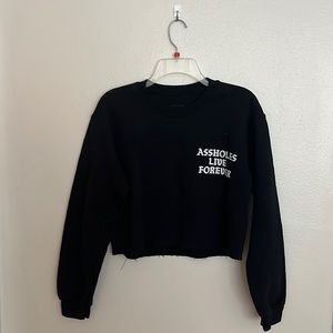 Crop top sweatshirt